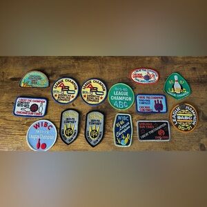 14 Vintage Bowling Championship Patches